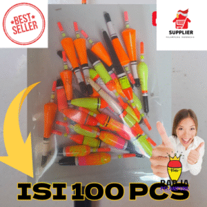 Paket Hemat Pelampung Pancing Kayu ISI 100 Mix dengan Starlite - Siap BIKIN PENUH TOKO Pancing Anda