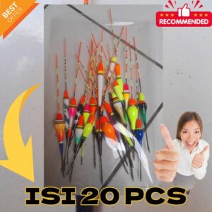 Pelampung Pancing Anti Badai isi 20 Varian Mix Buat di toko